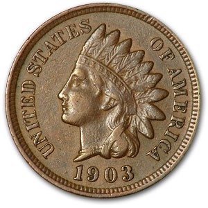 1903 Indian Head Cent XF 1903 Indian Head Cent XF